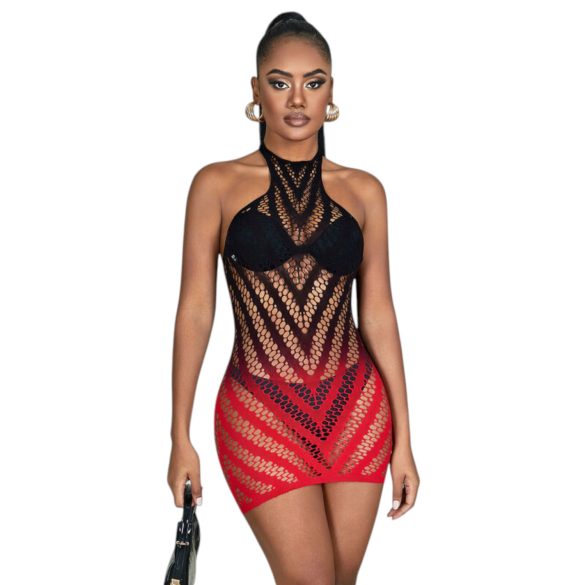 Subblime 952242 - abito rete sfumatura rossa - XS-M