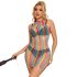 Subblime 952341 - abito rete arcobaleno con collo halter - taglia S-L