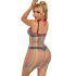 Subblime 952341 - abito rete arcobaleno con collo halter - taglia S-L