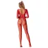 Subblime 952419 - tuta sexy con strass - rosso - XS-M