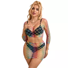 Subblime 952440 - set intimo rete arcobaleno - taglia S-L