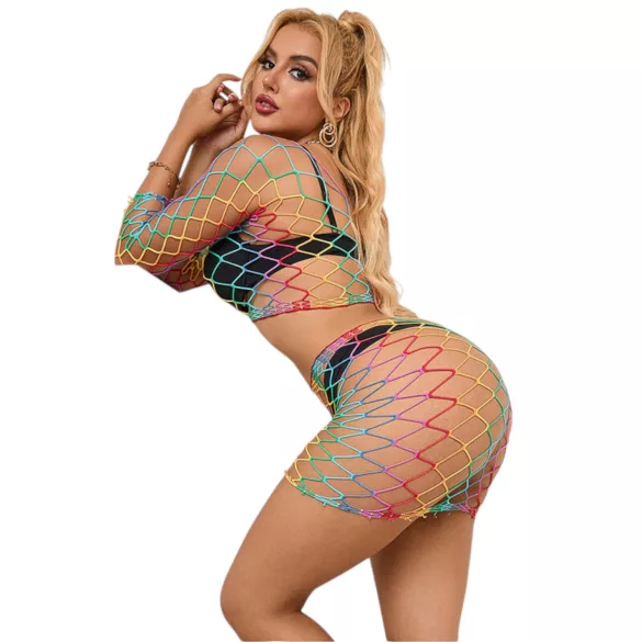 Subblime 952440 - set intimo rete arcobaleno - taglia S-L