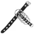 Kink - anello fallico con anelli metallici - nero