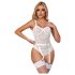 Subblime 954291 - set corpo a rete con catena trasparente - bianco (L-XL)