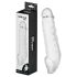 Addicted Toys - guaina per pene con anello per testicoli - 23cm trasparente