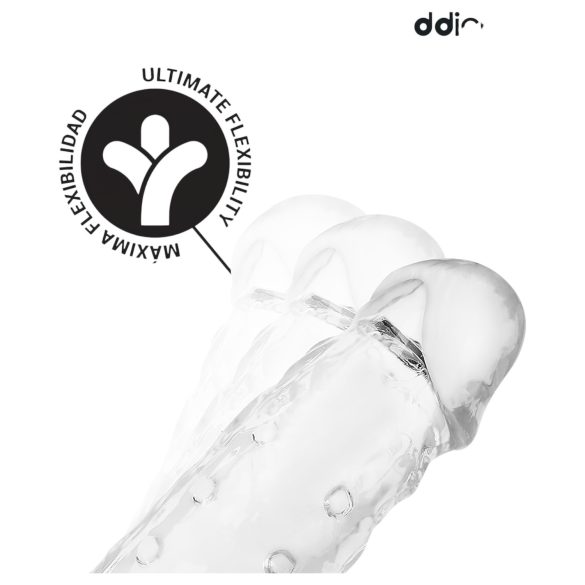 Addicted Toys - guaina per pene con anello per testicoli - 23cm trasparente