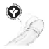 Addicted Toys - guaina fallica con anello scrotale - 27 cm trasparente