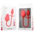 Intense Melanie - vibratore clitoride 2in1 lingua mobile - silicone rosso
