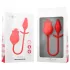 Intense Melanie - vibratore clitoride 2in1 lingua mobile - silicone rosso