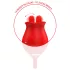 Intense Melanie - vibratore clitoride 2in1 lingua mobile - silicone rosso
