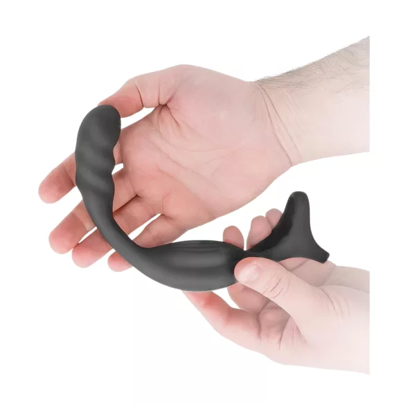 Addicted Toys - vibratore anale con anello pene e testicoli - nero