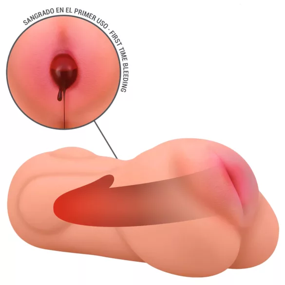Prima volta intensa Sophie - masturbatore realistico a forma di vagina vergine (color carne)