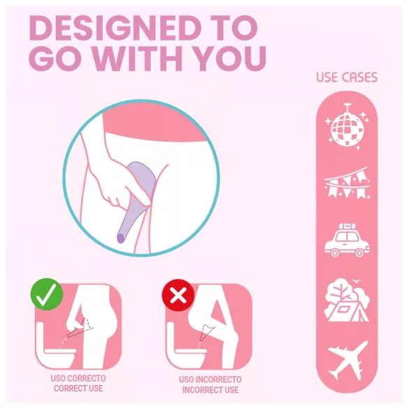 Intimichic Kibi - imbuto per urinare da donna (viola)
