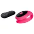 Virgite - vibratore per coppia con telecomando (nero-rosa)