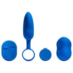   Platanomelón Mobi - set vibratore wireless ricaricabile - 2 pezzi - blu