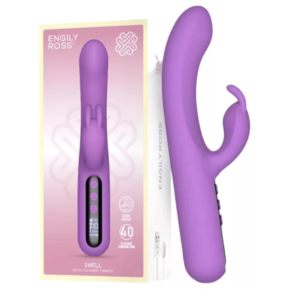Engily Ross Swell - vibratore clitorideo ricaricabile digitale - silicone viola