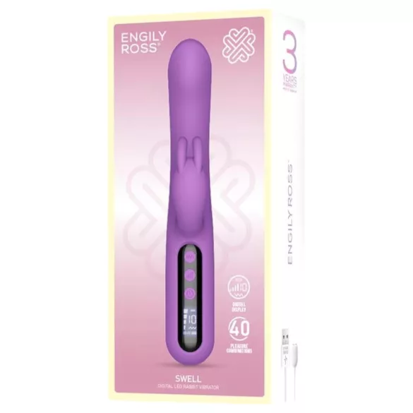 Engily Ross Swell - vibratore clitorideo ricaricabile digitale - silicone viola