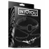 INTOYOU - bavaglio con pinze per capezzoli - nero
