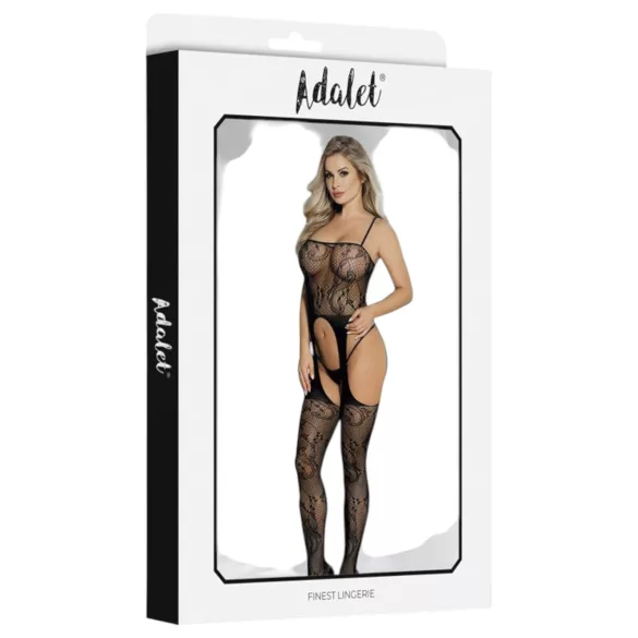 Adalet Lilly - completo rete floreale - nero