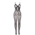 Adalet Many - body in rete con fiocco - nero