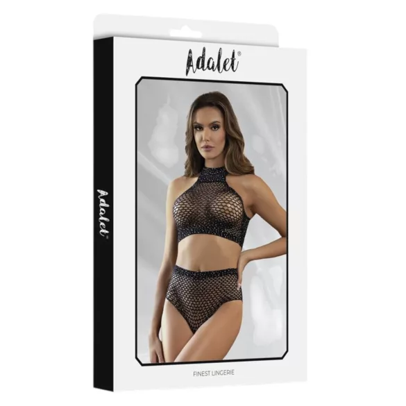 Adalet Marga - set intimo rete - nero