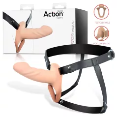   Action - Strap on con dildo cavo indossabile - colore naturale