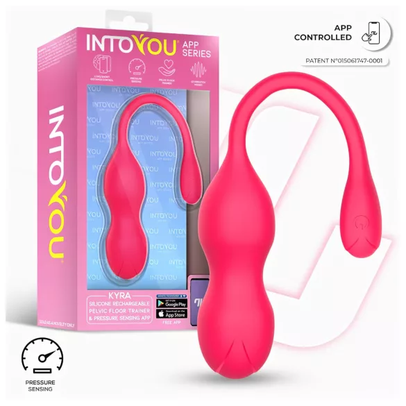 INTOYOU Kyra Pelvic - pallina geisha vibrante con controllo tramite app (rosa)