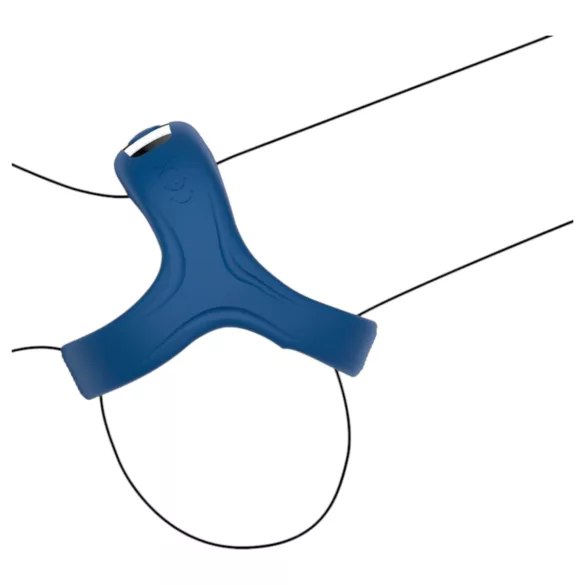 INTOYOU - anello fallico vibrante intelligente - silicone blu