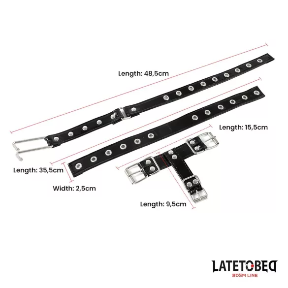 Latetobed - collare con gancio nasale - nero