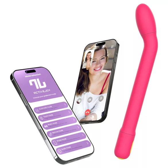 Adalet Gently - vibratore punto G e prostata - ricaricabile silicone rosa
