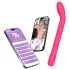 Adalet Gently - vibratore punto G e prostata - ricaricabile silicone rosa