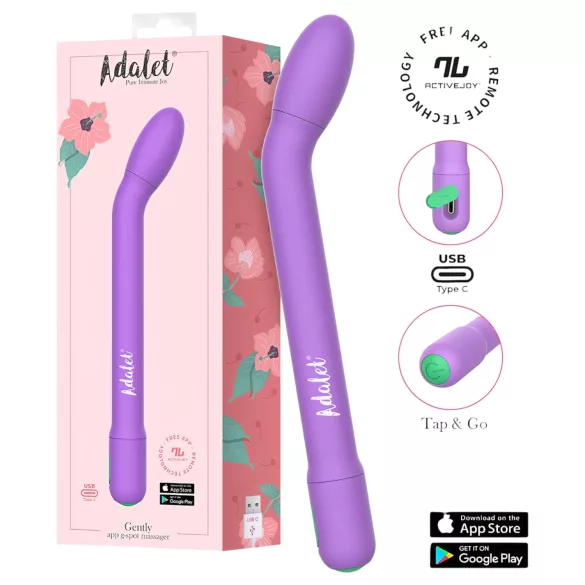 Adalet Gently - vibratore punto G e prostata - silicone viola