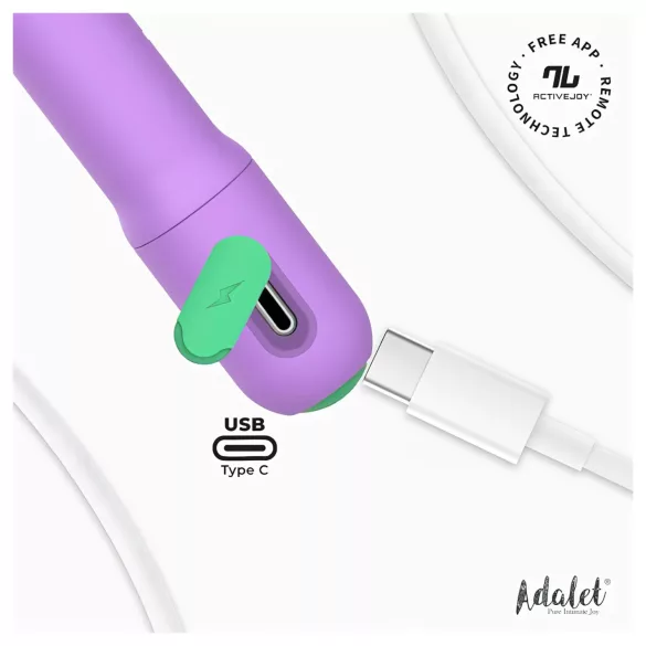 Adalet Gently - vibratore punto G e prostata - silicone viola