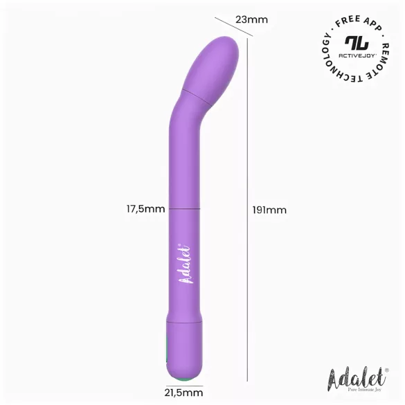 Adalet Gently - vibratore punto G e prostata - silicone viola