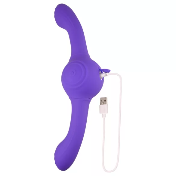Evolved - vibratore doppio ricaricabile con movimento oscillante