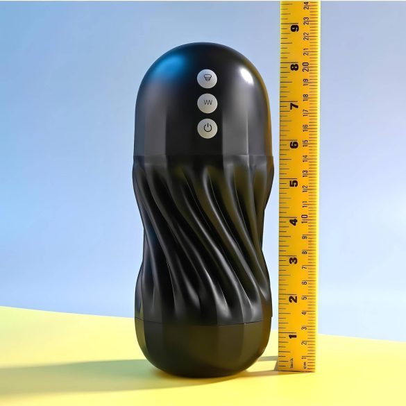 Playboy Solo Stroker - masturbatore a suzione ricaricabile (nero)