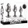 Evolved Black Gem - set plug anale metallico - pietra nera - argento