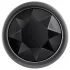 Evolved Black Gem - set plug anale metallico - pietra nera - argento