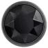 Evolved Black Gem - set plug anale metallico - pietra nera - argento