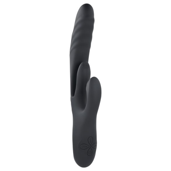 Playboy Rapid Rabbit - vibratore rabbit clitoride ricaricabile - nero