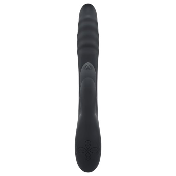 Playboy Rapid Rabbit - vibratore rabbit clitoride ricaricabile - nero