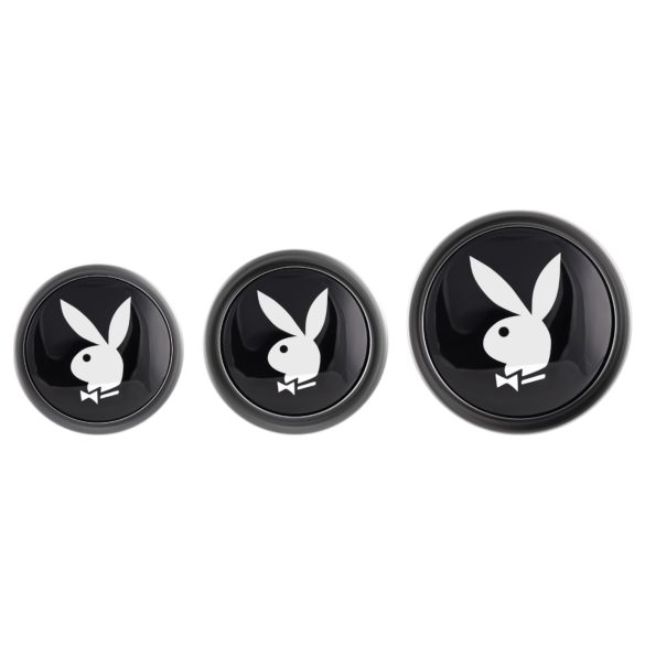 Playboy - set plug anale - 3 pezzi - argento