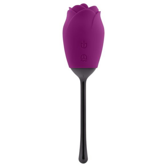 Playboy - vibratore clitorideo lingua ricaricabile impermeabile silicone viola