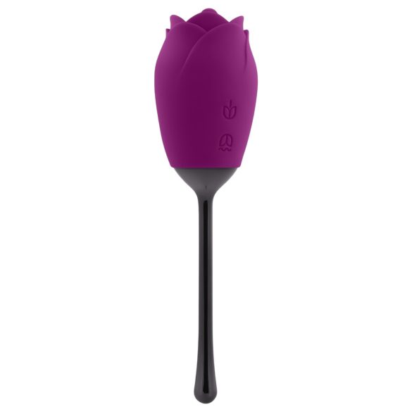 Playboy - vibratore clitorideo lingua ricaricabile impermeabile silicone viola