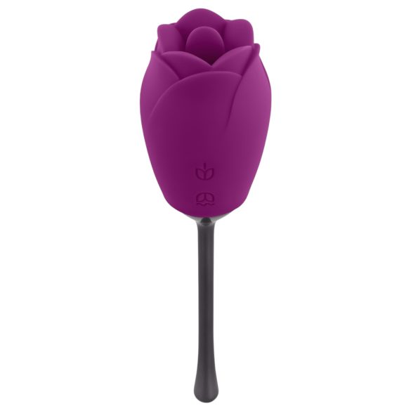 Playboy - vibratore clitorideo lingua ricaricabile impermeabile silicone viola