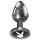 Playboy Tux - plug anale piccolo - color argento