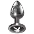 Playboy Tux - plug anale piccolo - color argento