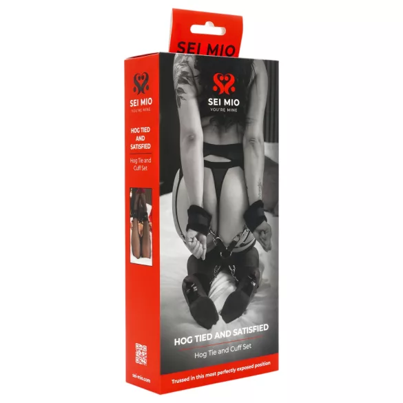 Sei Mio - manette per polsi e caviglie (nere)