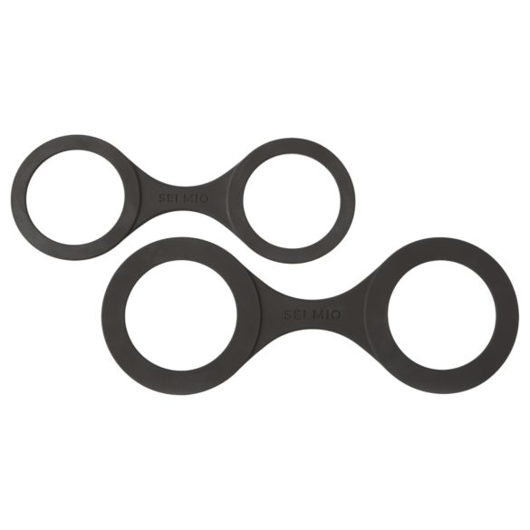 Sei Mio - manette in silicone - L - nero