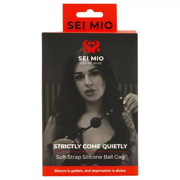Sei Mio - bavaglio con pallina - nero